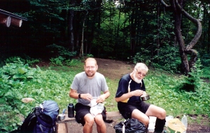 B.J. The Bear and Kirk at the Clarendon Shelter